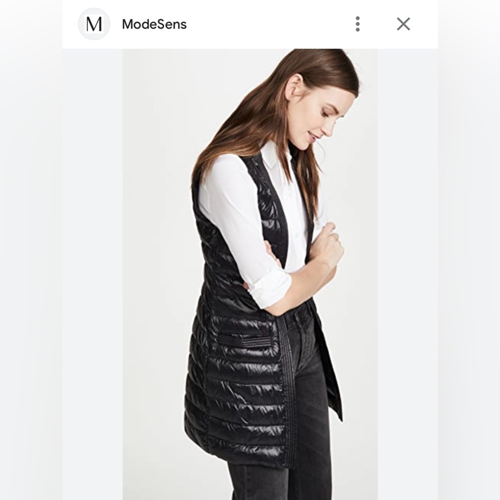 MACKAGE Odel Down Vest Liner in Black Size S
